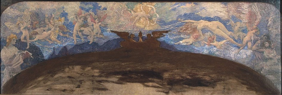 Arti liriche - Ispirazione musicale, Pannello laterale del foyer del Teatro Municipale di Rio de Janeiro 1